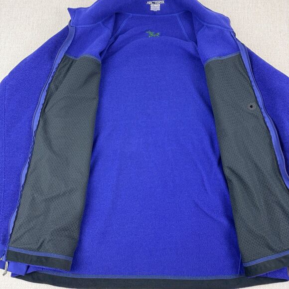 ARC'TERYX Polartec Strato Full Zip Jacket Mens XXL Purple Blue Polartec Fleece - Picture 11 of 16